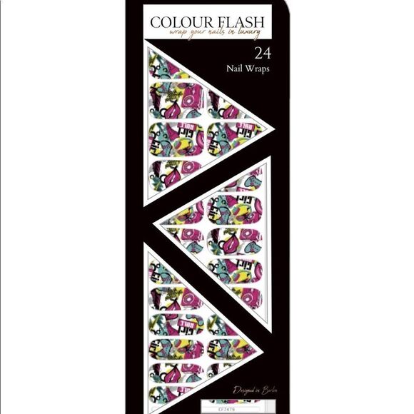 Colour Flash - Girl fun! Vibrant colors, Girls Rule nail wraps - Picture 4 of 10